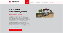 Desktop Screenshot of betatherm.de