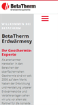 Mobile Screenshot of betatherm.de